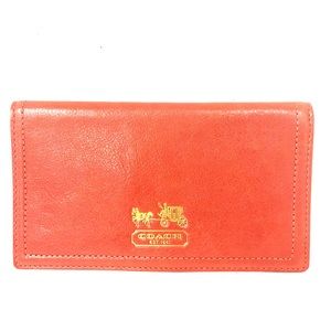 Coach Check Book Case and Wallet